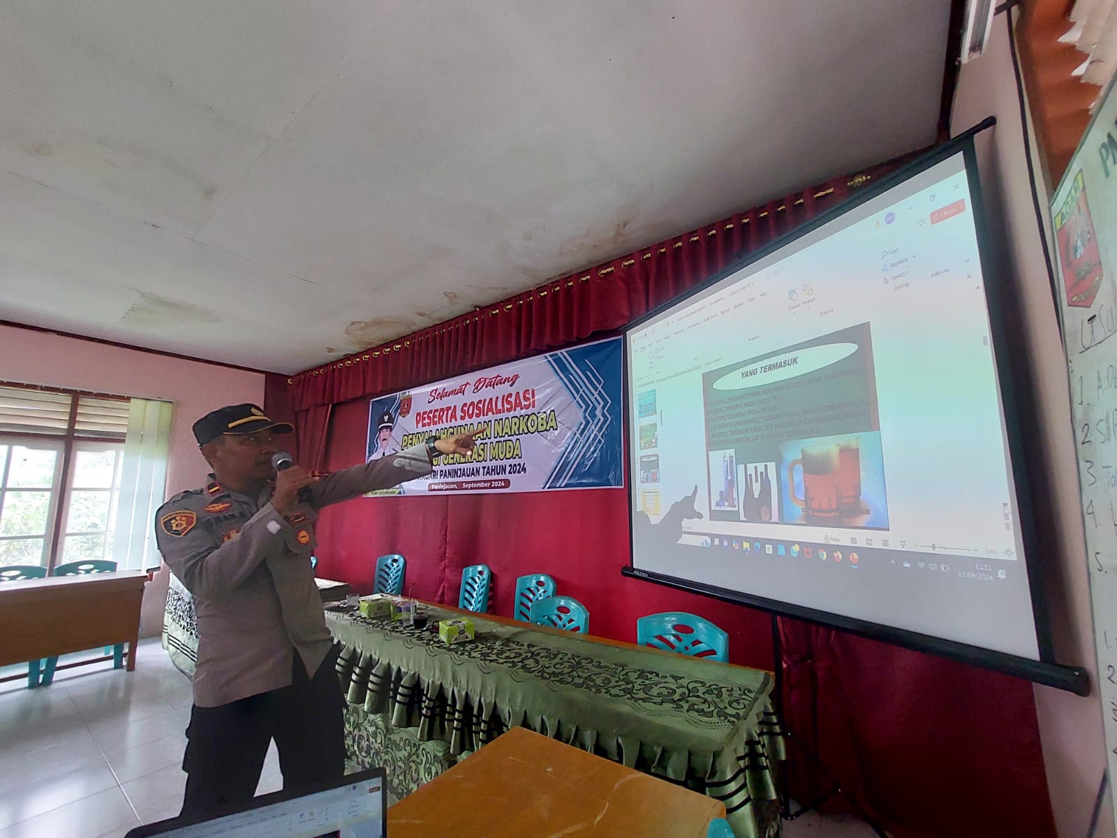 Wakapolsek Tanjung Raya Berikan Sosialisasi Bahaya Narkoba