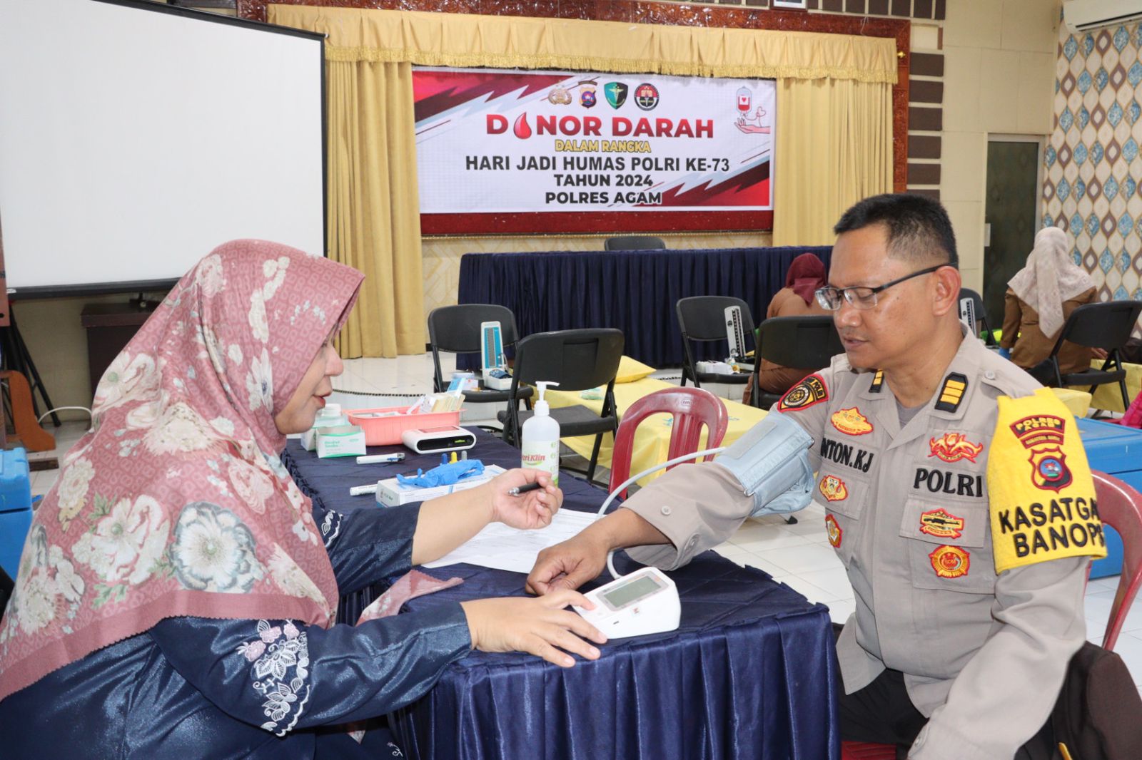 Peringati Hut Humas Polri Ke 73, Polres Agam Gelar Bakti Kesehatan