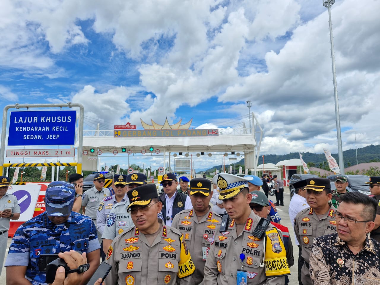 Kapolda Sumbar Cek Kesiapan Jalan Tol diwilayah Padang Pariaman