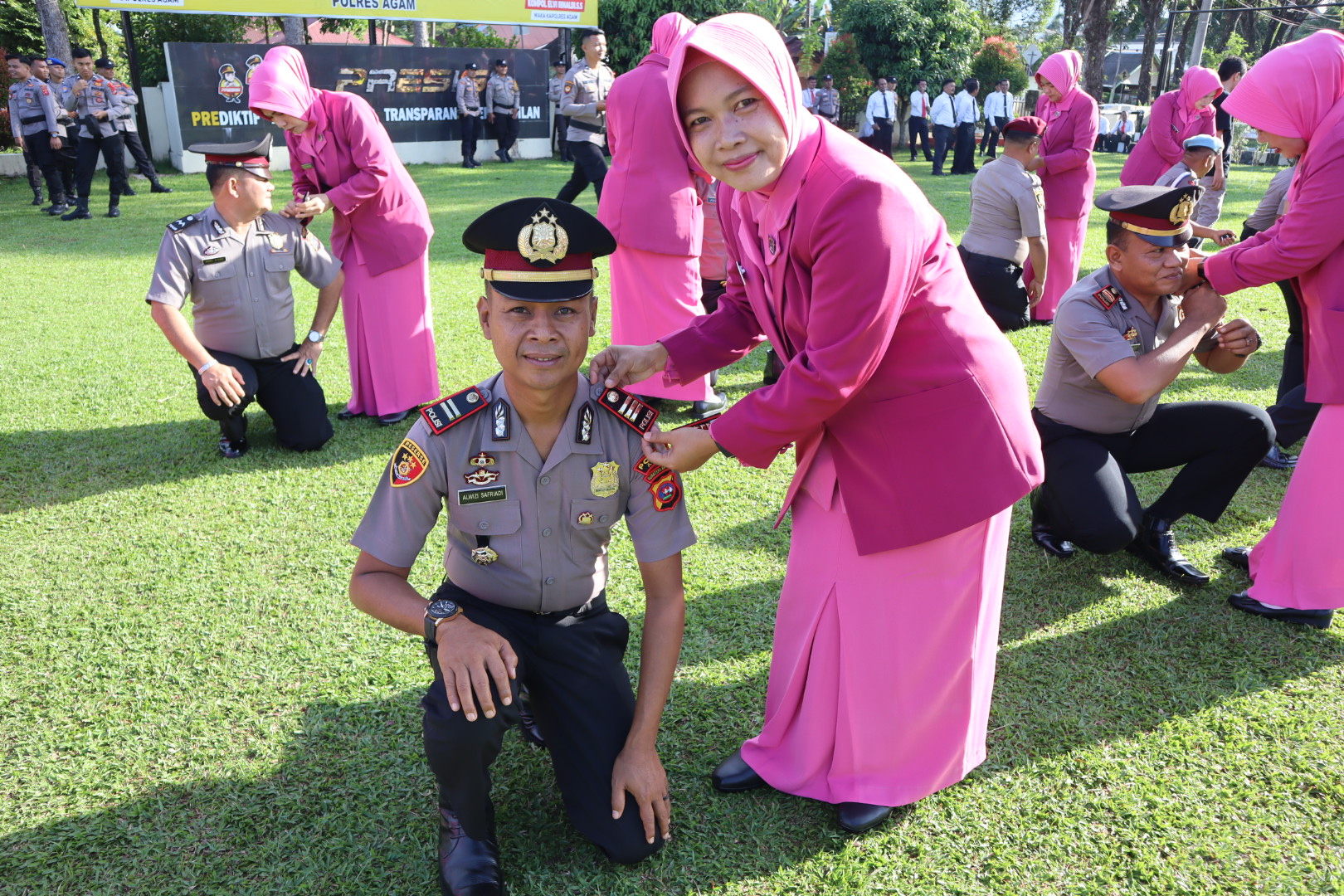 Puluhan Personel Polres Agam Naik Pangkat, Semangat Baru untuk Pengabdian