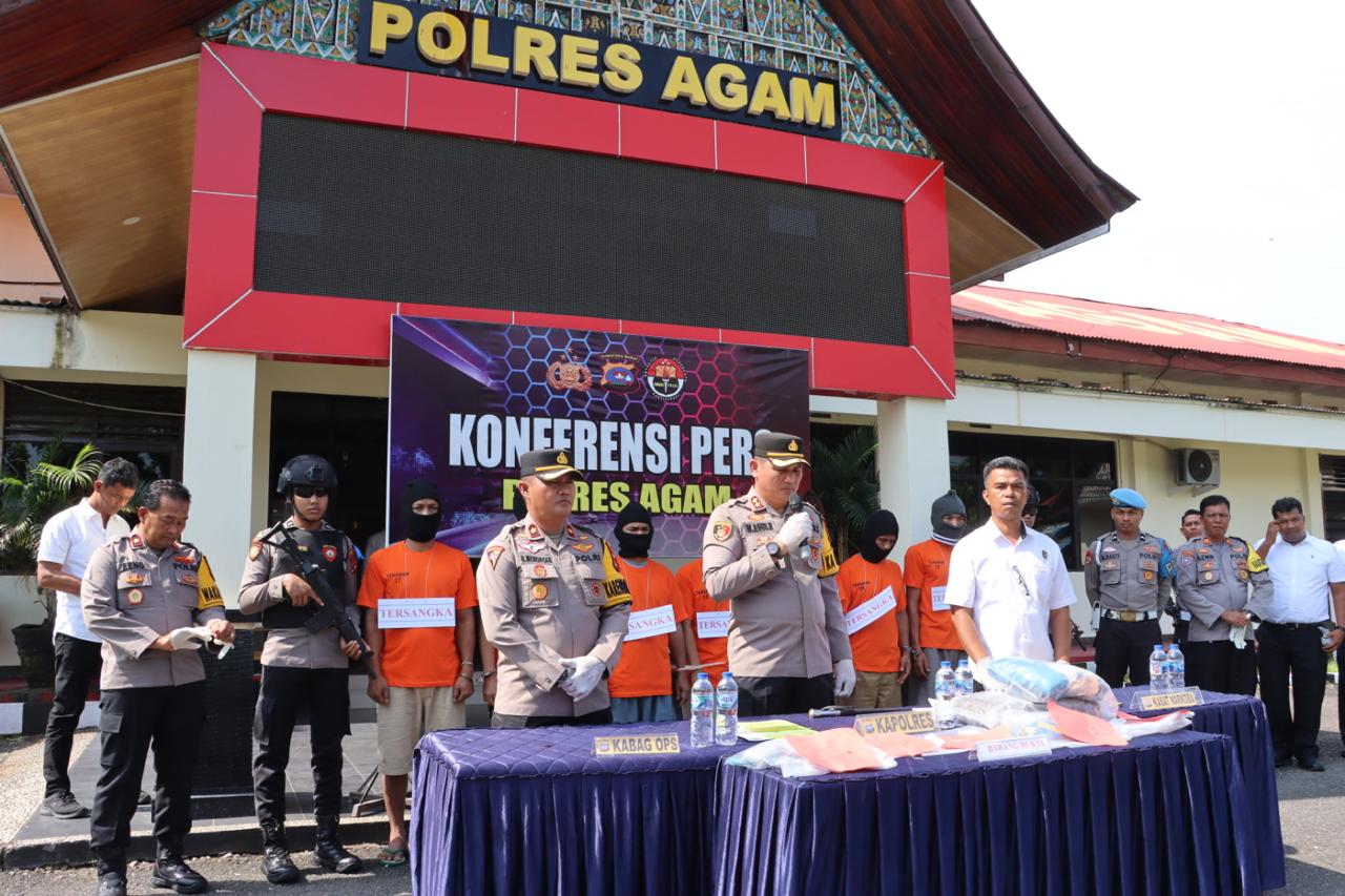 7 Tersangka Dibekuk!, Polres Agam Gempur Peredaran Narkoba