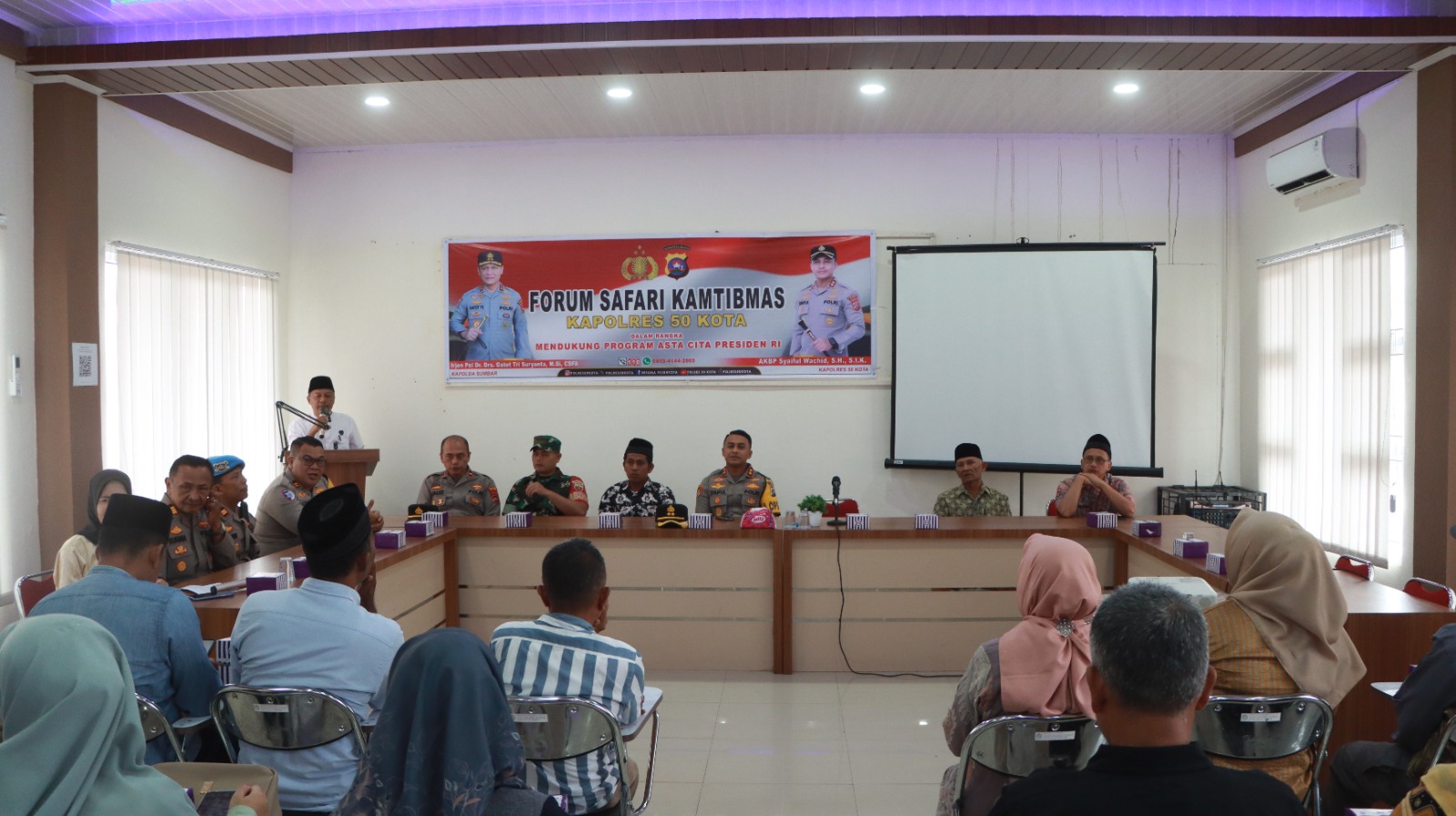 Safari Kamtibmas, Kapolres 50 Kota Perkuat Sinergi dengan Masyarakat Nagari Taram