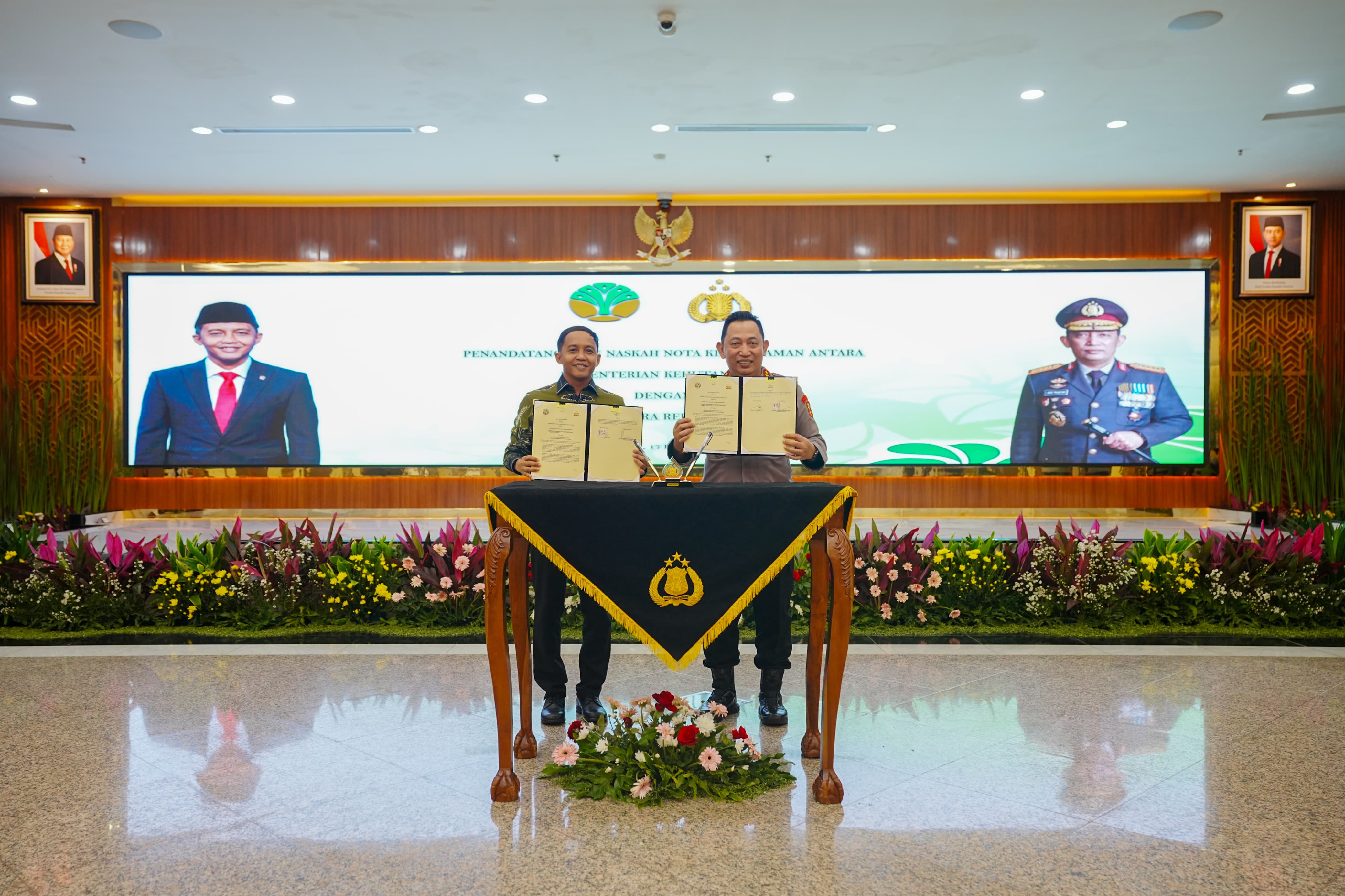 Kapolri dan Menhut Perkuat Sinergitas Upaya Perlindungan Kawasan Hutan