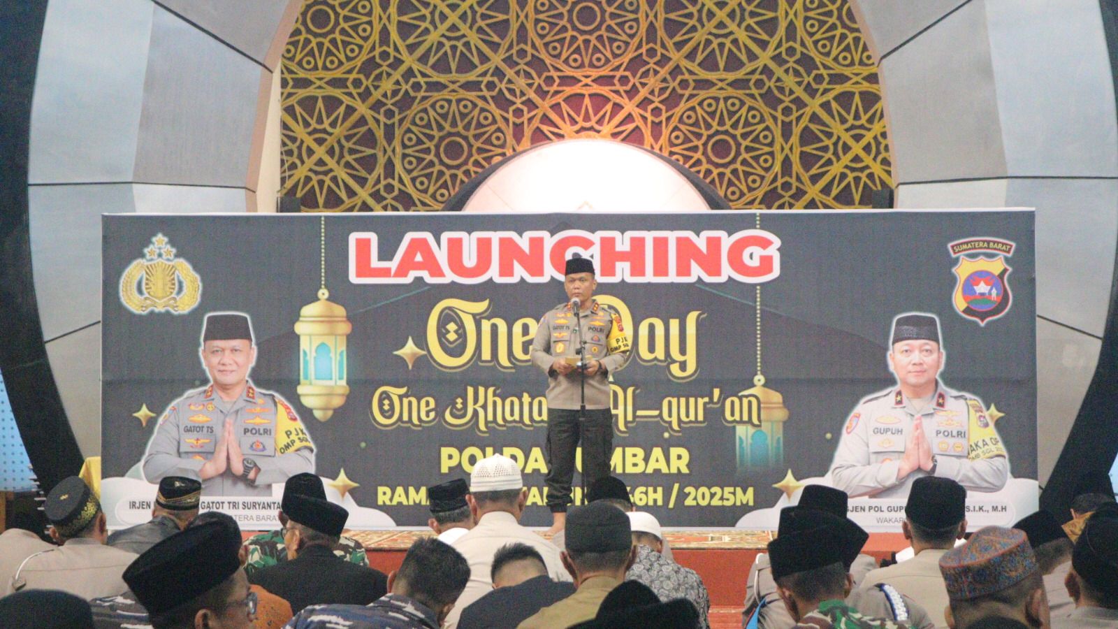 Kapolda Sumbar Launching Program One Day One Khatam Al-Qur'an