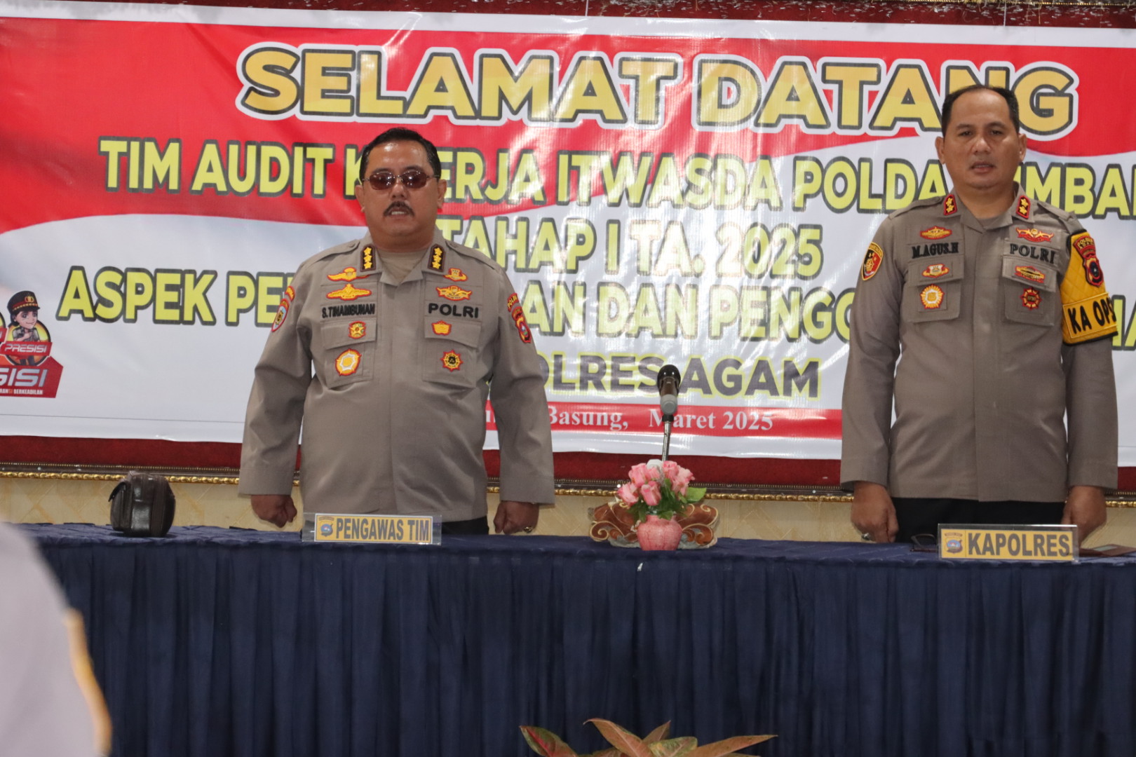 Itwasda Polda Sumbar Laksanakan Audit Kinerja ke Polres Agam