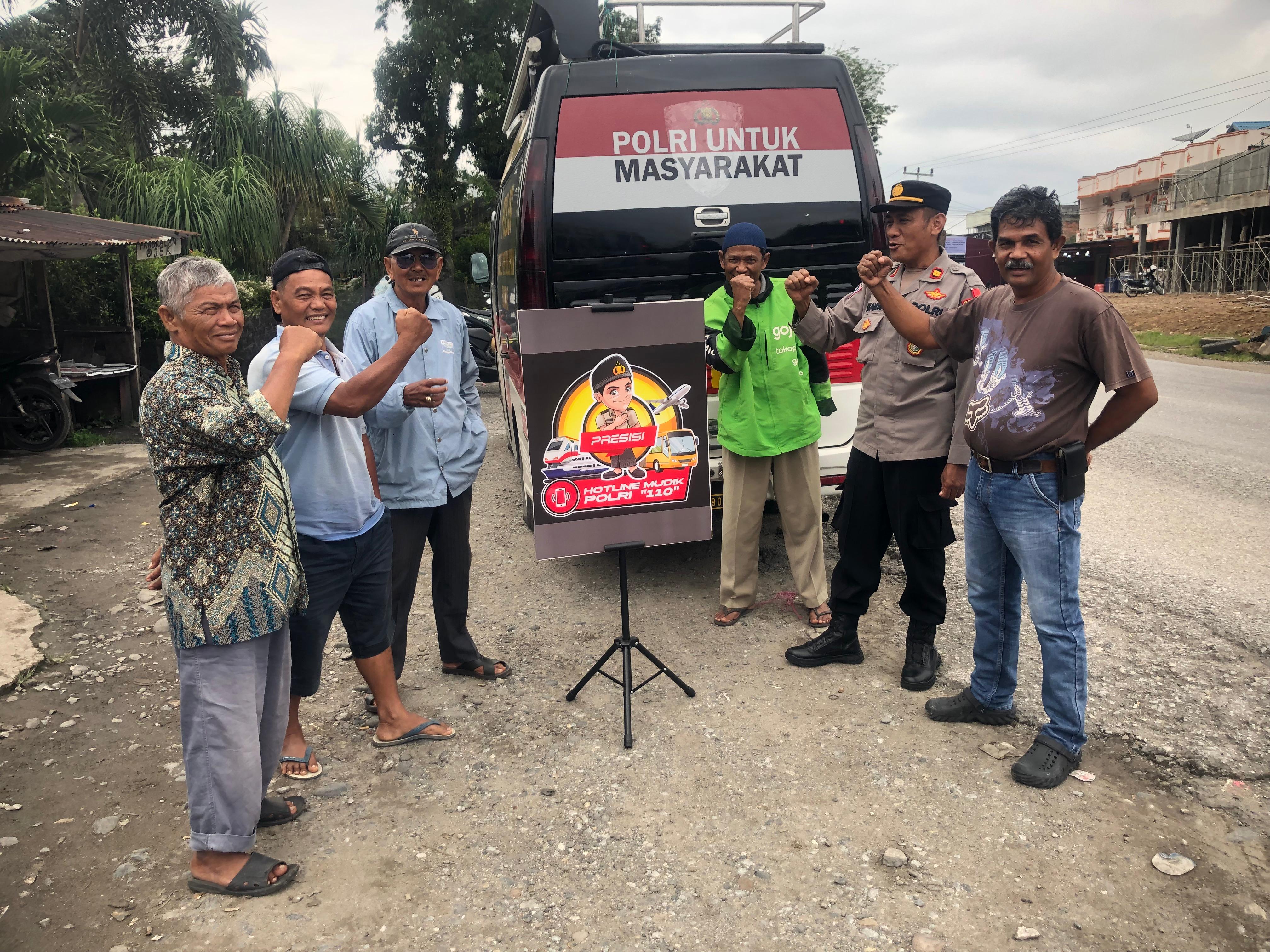KBO Sat Binmas Polres Solok Kota Sosialisasikan Layanan 110 Polri di Wilayah Hukum Polres Solok Kota